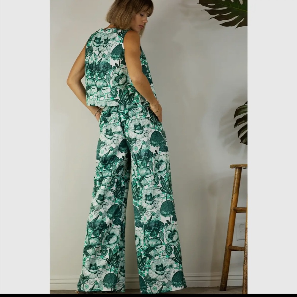 Sz S MULLA TROPICAL PANT SET